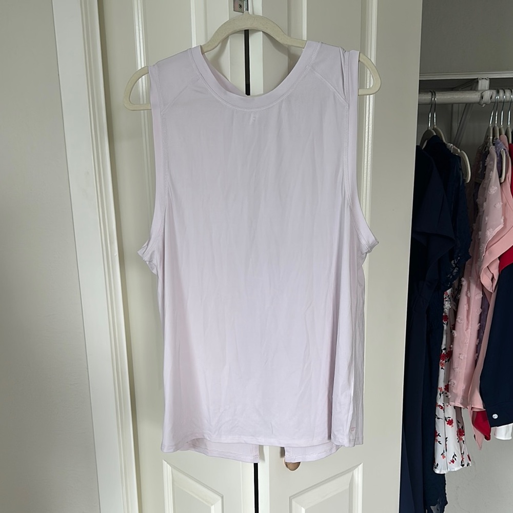 Fabletics Purple Muscle Tee Tank Top